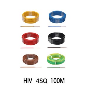 HIV 전선 4SQ 100M 단선 케이블 전선, 1개