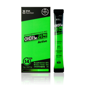 아미노리젠 Active 아미노산 이온음료 복숭아맛 류신강화BCAA, 5000mg, 14개