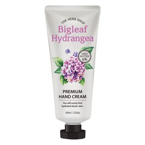 시어버터함유 끈적임없는 고보습 더허브샵 핸드크림 - 수국, 60ml, 1개