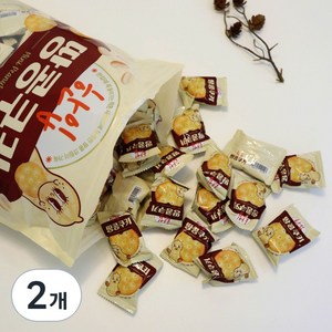 한입 땅콩 피넛버터 쿠키 지퍼팩, 1kg, 2개