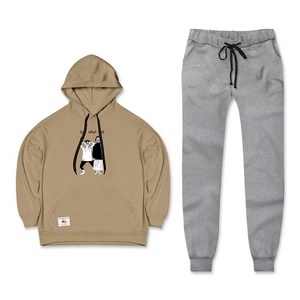 티짱 TSET_WH28 기모후드세트 남여공용 겨울 트레이닝복 상하의세트