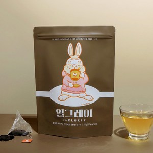 우고래빗 얼그레이 홍차 50티백 (1.5gx50T), 50개입, 75g, 1개