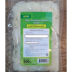 태국 죽순슬라이스절임 죽순편 슬라이스 Bamboo shoot slices 500g worldfood, 1개