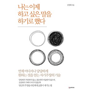 나는 이제 하고 싶은 말을 하기로 했다:언제 어디서나 당당하게 원하는 것을 얻는 자기주장의 기술, 한스미디어, 강경희 저