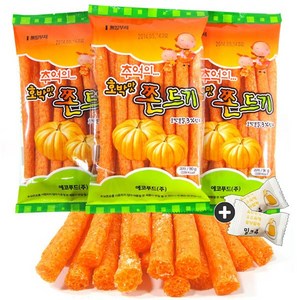 옛날과자 추억의(호박 설탕쫀드기 벌크) 10봉(+밀크츄 2개포함), 70g, 10개