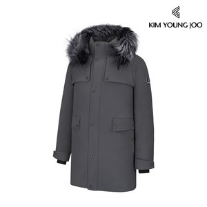 김영주 남성 루크 사가 실버폭스퍼 헤비 롱패딩 점퍼 / 웰론 발열안감 사가퍼 리얼폭스 남성 패딩자켓