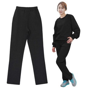 티앤원 특양면 기모 긴바지 배기바지 S~5XL 빅사이즈 남여공용 밴딩 팬츠