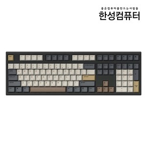 한성컴퓨터 OfficeMaster 8K 뽀송 유선 기계식 키보드 38g, 모카 코코아, GK787SE, 저소음 적축