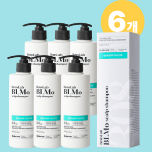 비엘모 스칼프 샴푸(탈모완화 기능성) 벤스랩 오리지널 BLMo-308, 6개, 400ml