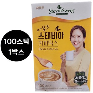 마일드 스테비아 커피믹스 무설탕 100개, 9.5g, 100개입, 1개