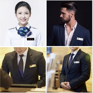 명찰 명찰제작 아크릴명찰 금속명찰 자석명찰 이름표명찰 병원 미용실 이름표 명찰만들기, 옷핀집게, 1개, 이중합지아크릴명찰 70X20