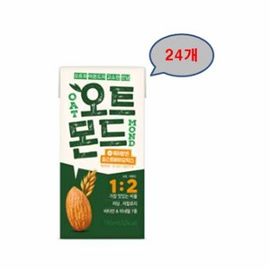 롯데칠성 오트몬드 저당 저칼로리, 190ml, 24개