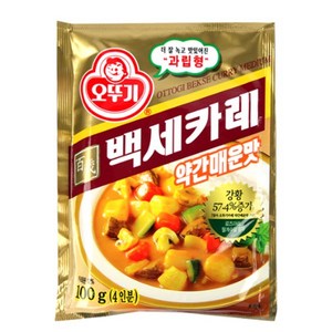 오뚜기 백세 카레 약간매운맛, 100g, 2개