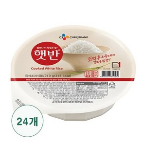 햇반 백미밥, 210g, 24개