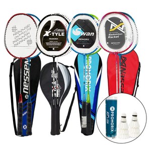 낫소 / 프로모릭스 배드민턴라켓 + 깃털셔틀콕 6입 세트 /학교 수업용/ 방과후 교재, A9. 낫소 챔피온+KPX-206 6입