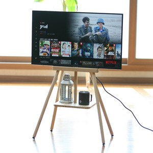 팔토 캠핑 모든 티비 거치대 원목 m5 m7 룸앤티비 27 32인치 우드 tv 스탠드, 모든티비