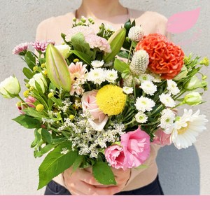 정아네식탁 생화 농장 꽃정기구독 택배 꽃다발 대형, 꽃다발대형