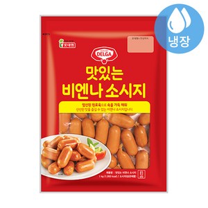 롯데햄 맛있는 비엔나 소시지 1kg-아이스팩+보냉팩 포장 발송, 5개, 1kg