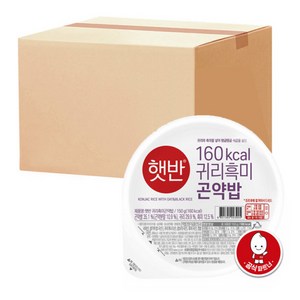 [CJ제일제당] 햇반 귀리흑미곤약밥 150g x 24개