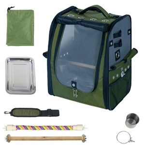 벌즈데이 앵무새이동장 이동가방 가방, 24년형 올리브 그린(초록색)