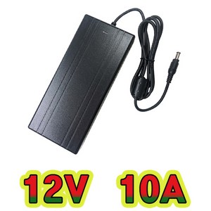 순흥전기 12V 10A 접지형 어댑터 SMPS DC12V10000mA 차량용 시거잭 모니터 CCTV 전원 직류전원장치, 12V10A 접지형+전원선AC코드 1M, 1개