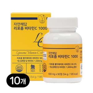 자연해답 리포좀 비타민C 1000, 10박스, 90정
