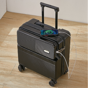 늘지금 18인치 USB 연결 기내용 미니 캐리어