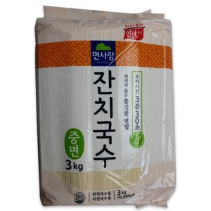 면사랑 잔치국수 중면 3kg, 1개