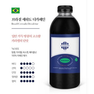 핸섬로스팅하우스 디카페인 콜드브루원액 1000ml 1개 더치커피, 1개입