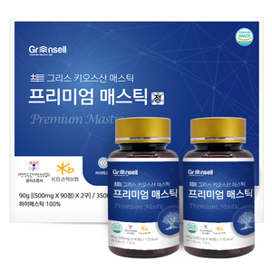 그린셀 프리미엄 매스틱정 500mg 90정 2개 1세트 HACCP 인증제품, 180정, 1개