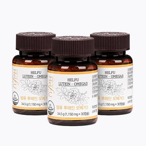 헬퓨 루테인 아스타잔틴 알티지 오메가3 3병, 30정, 3박스