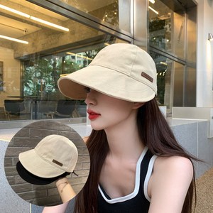 아이샵조이 여성 데일리 하프 벙거지 버킷햇 모자