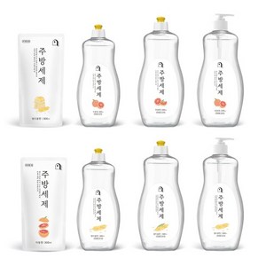 오늘의 쉼표 주방 세제 자몽 곡물 1종 과일 식기 그릇 세척 기름기 제거, 용기, 1개, 300ml