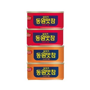 동원맛참 살코기 고소참기름90g 2개+매콤참기름90g 2개 참치캔 통조림