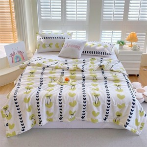 YANGTA 부드러운 시원한 꿀잠 여름이불 사계절 이불, A 귀여운 하트