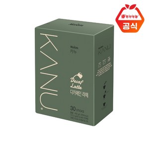 카누 디카페인 라떼 스틱커피, 13.5g, 30개, 1개