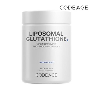 [당일출고] 코드에이지 리포조말 글루타치온 1000mg 60캡슐 / Codeage Liposomal Glutathione 1000mg 60 ct, 60정, 1개