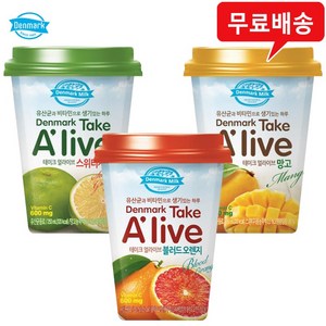 얼라이브 250mlx24컵(자몽8+망고8+오렌지8) 무배, 250ml, 1세트