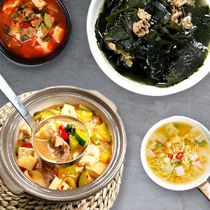 만세식당 푸짐한 수제 국찌개 밀키트 5종 모음 3 4인분 당일제조 추천 간편 한식 맛집, 시원한 황태해장국 밀키트