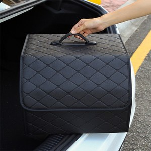 멘오토 인생 자동차 차량용 트렁크 정리함 보관함, 블랙