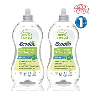 에코두 프랑스 맨손 설거지 주방세제 민트, 2개, 500ml