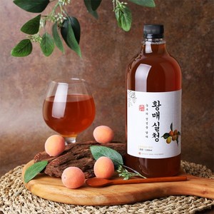 일타농부 국내산 수제 황매실청 진액 농축액 원액 황매실차 엑기스 100% 1000ml, 1L