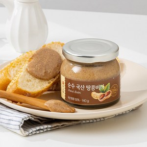 유기샘 순수 국산 땅콩버터 140g, 5개