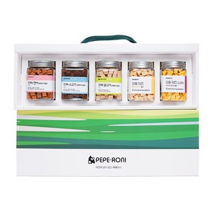 Gift box 페페로니 진짜 시리즈 5개 set (연+소+닭+치+고), 초록빛 들판
