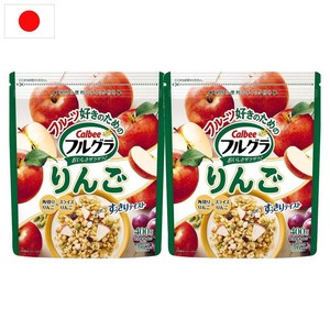 일본 가루비 후루구라 그래놀라 시리얼 사과 400g 2팩, 2개