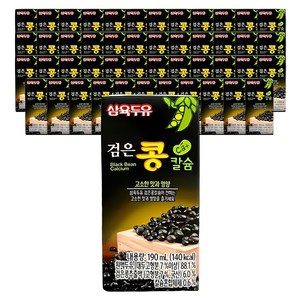 블루존 삼육두유 검은콩칼슘 190m*48, 190ml, 48개