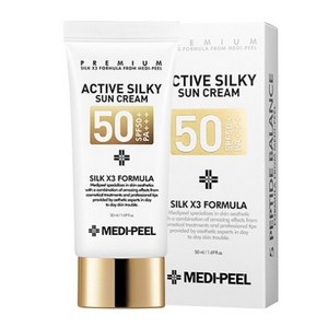 메디필 엑티브 실키 선크림 SPF50+ PA+++, 50ml, 1개