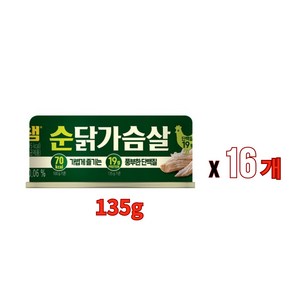 닭가슴살 리챈 순닭가슴살 동원 단백질닭가슴살 근육닭가슴살, 16개, 135g