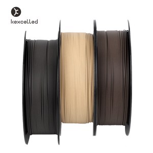 켁셀드 우드 필라멘트 목분 WOOD PLA 3D프린터 Filament 1kg 1.75mm, 블랙우드