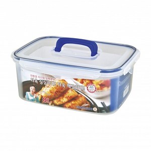 스마트홈 쿨맥시2 직사각 투명 8L 핸들형 밀폐용기 김치통, 1개